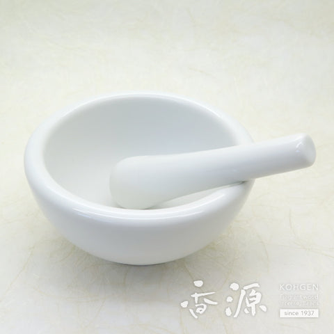 Porcelain Mortar and Pestle Set – For Grinding Incense Ingredients