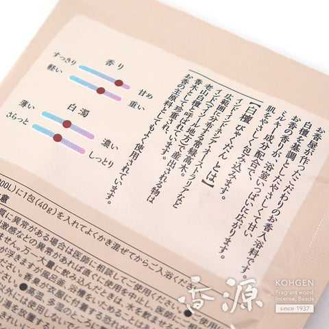 Osagawa Nisaburo Shoten Byakudan‑yu Fragrant Bath Soak