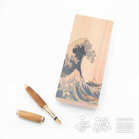 Sandalwood Fountain Pen with Wooden Box