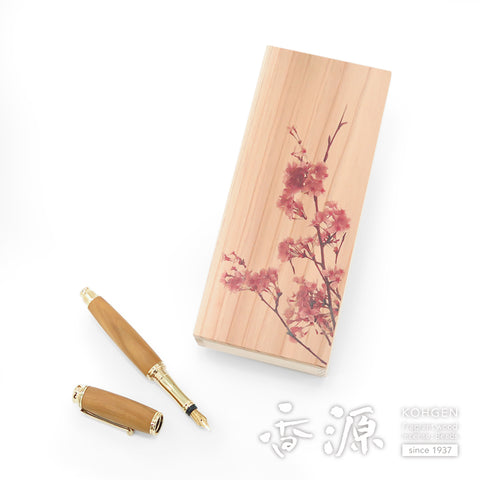 Sandalwood Fountain Pen with Wooden Box