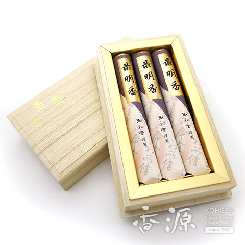 Gyokushodo Stick Incense Gift Set Seimeiko Short Stick Incense 3 packages Paulownia box