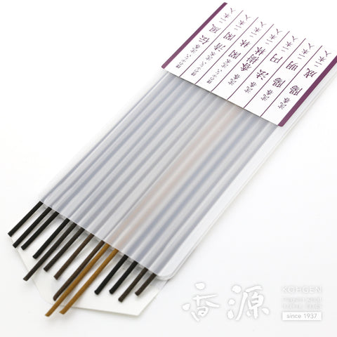 Gyokushodo Incense Sticks, 7 Kinds of Assortment, Trial Size