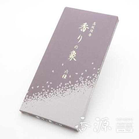 Gyokushodo Incense Sticks, Kaori no Sho Series, 6 Scents set