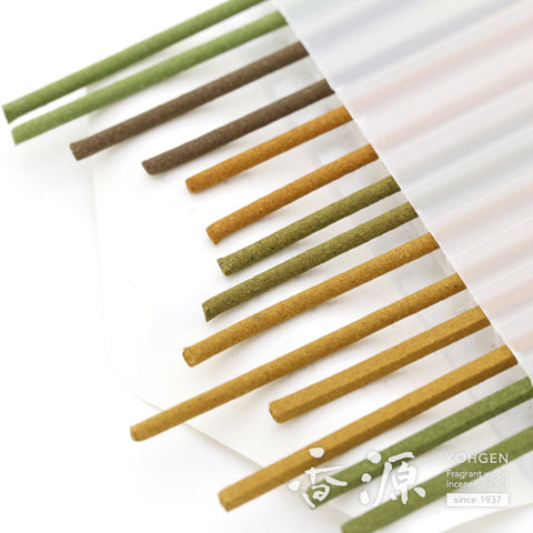 Gyokushodo Incense Sticks, 7 Kinds of Traditional Incense, Trial Size