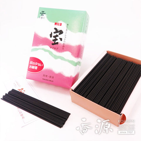 Kunjudo Incense Sticks, Takara Mild, Low-Smoke Type, Large Box