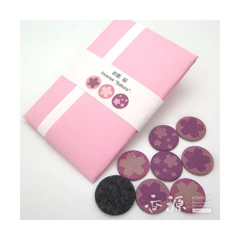 Kunjudo Pressed Incense, Japanese Pattern Prints, 7 Pieces