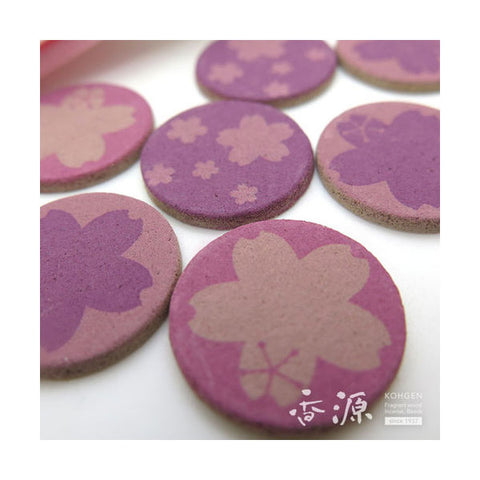 Kunjudo Pressed Incense, Japanese Pattern Prints, 7 Pieces
