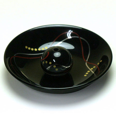 Arita Ware Incense Plate with Holder, Hanakanzashi