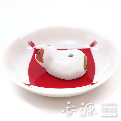 Arita Ware Incense Plate & Holder Set – Fukuneko Series