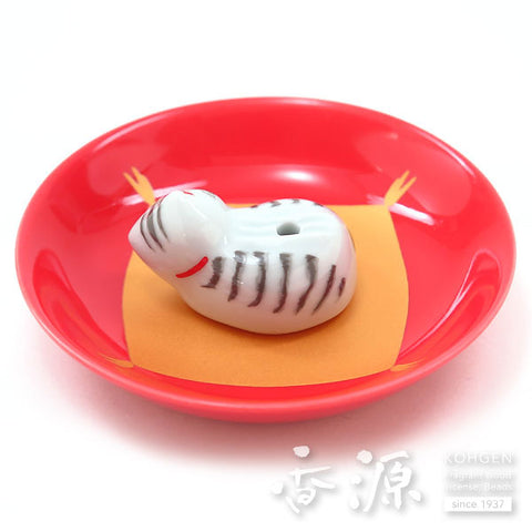 Arita Ware Incense Plate & Holder Set – Fukuneko Series