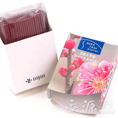 Kunjudo Incense Sticks, Hanakaori Flower, Low-Smoke Type