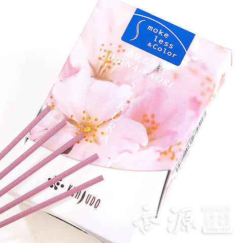 Kunjudo Incense Sticks, Hanakaori Flower, Low-Smoke Type