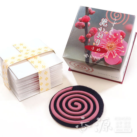 Kunjudo Incense Sticks, Hanakaori Flower, Low-Smoke Type