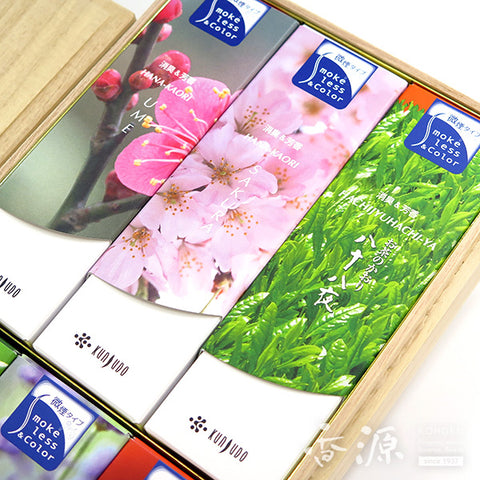 Kunjudo Incense Sticks – Hanakaori, 6-Flower Scent Assortment, Premium Box