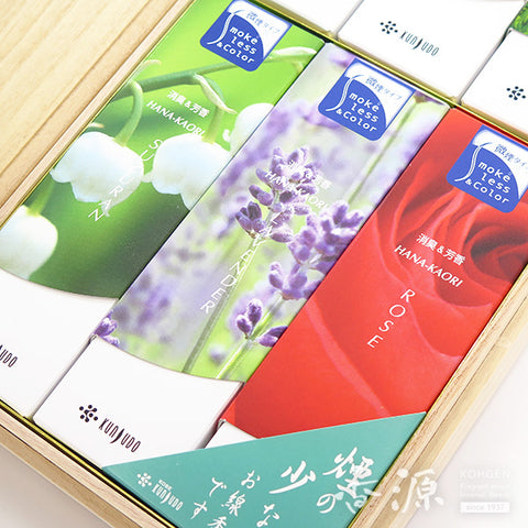 Kunjudo Incense Sticks – Hanakaori, 6-Flower Scent Assortment, Premium Box