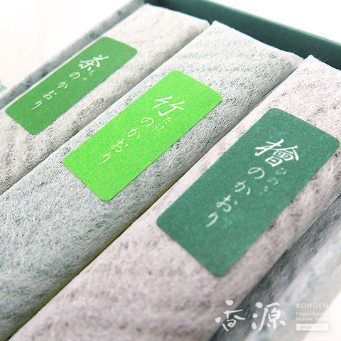 Kunjudo Incense Sticks – Kohzanmai Series (Green Tea, Bamboo & Hinoki)