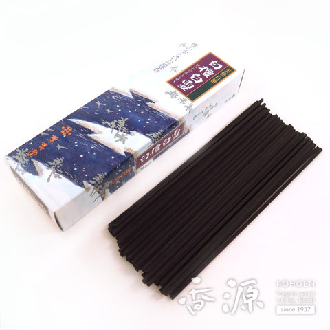 Kunjudo Incense Sticks, Shirayuki, Sandalwood, Low-Smoke Type
