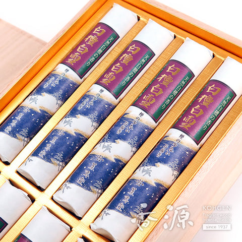 Kunjudo Incense Sticks, Shirayuki, Sandalwood, Low-Smoke Type