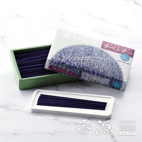 Kunjudo Incense Sticks, Hanakaori Flower, Low-Smoke Type