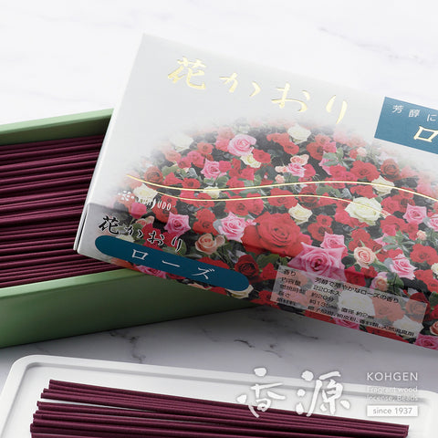 Kunjudo Incense Sticks, Hanakaori Flower, Low-Smoke Type