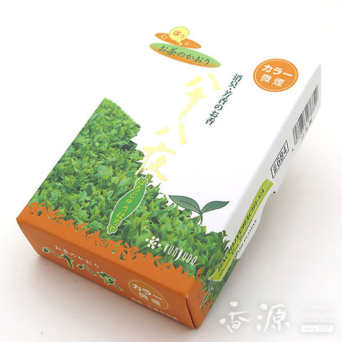 Kunjudo Incense Sticks, Hachijuhachi-ya Green Tea, Low-Smoke Type