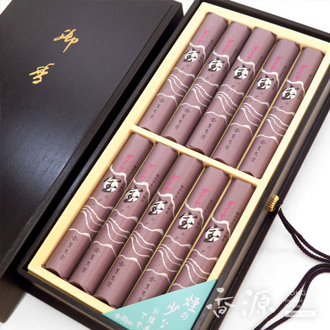 Kunjudo Incense Sticks, Takara Diamond, Low-Smoke Type, Premium Box