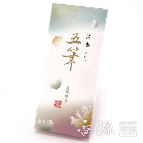 Seikado Incense Sticks, Jinko Gohitsu (Five Brushstrokes), Small Bulk Pack