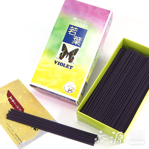 Awaji Daihatsu Incense, Soft Wakaba (Violet), Economy Pack