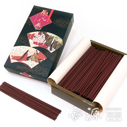 Kikujudo Incense Sticks, Genji no Maki (Genji`s Scroll), large box