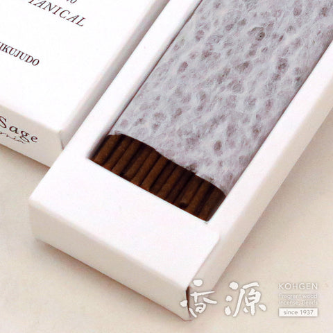 Kikujudo Incense Sticks, White Sage from California, 40 sticks