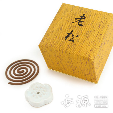Kitotenkundo Incense Sticks, Oimatsu, 9 coils, incense stand set