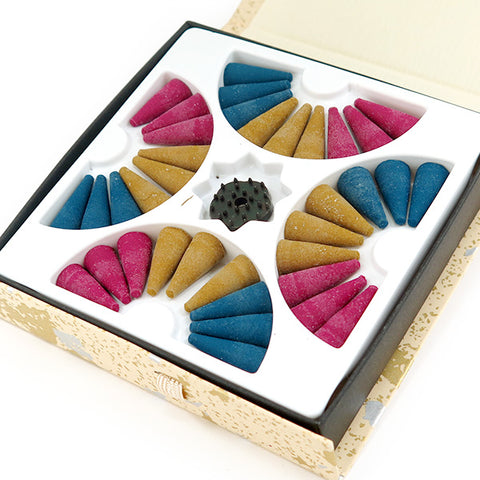 Kitotenkundo Incense – Hanakotobuki, Three-Flower Set
