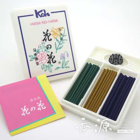 Nippon Kodo Incense Sticks, Hana-no-Hana, 3 Floral Scents