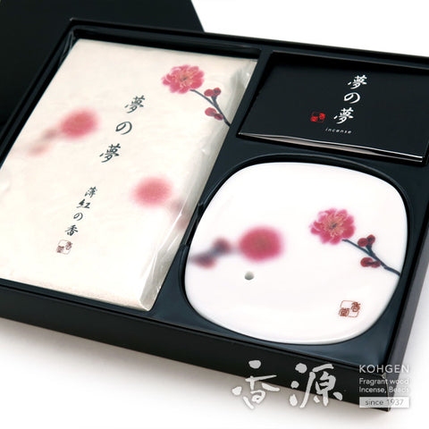 Nippon Kodo Incense Sticks & Plate set, Yume-no-Yume
