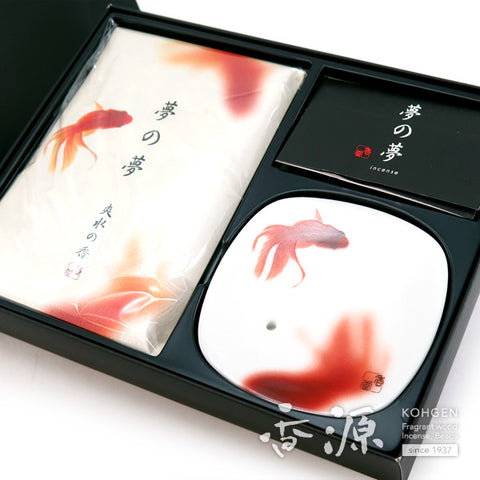 Nippon Kodo Incense Sticks & Plate set, Yume-no-Yume