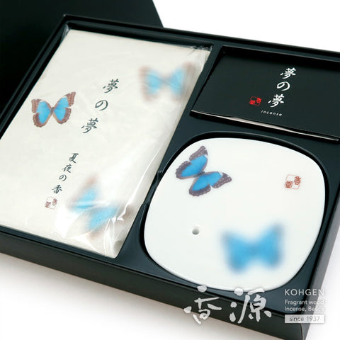 Nippon Kodo Incense Sticks & Plate set, Yume-no-Yume