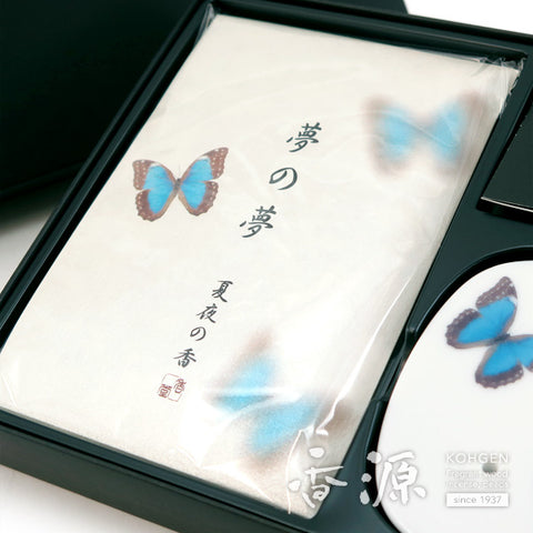 Nippon Kodo Incense Sticks & Plate set, Yume-no-Yume