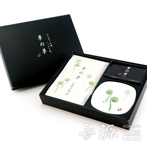 Nippon Kodo Incense Sticks & Plate set, Yume-no-Yume