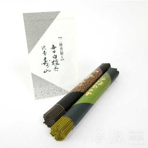 Nippon Kodo Incense Sticks, Juzan &  Mainichi, Agarwood Sandalwood set, Premium Box