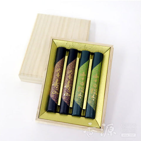 Nippon Kodo Incense Sticks, Juzan &  Mainichi, Agarwood Sandalwood set, Premium Box