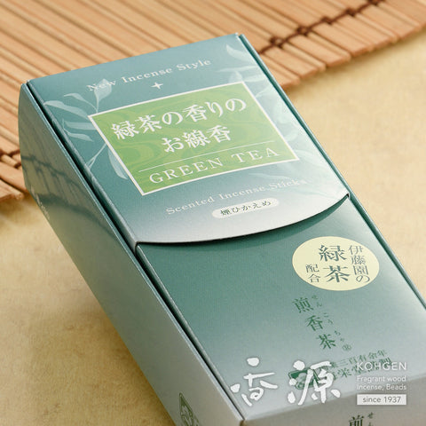 Baieido Incense Sticks, Senkohcha, Green Tea, Large Box