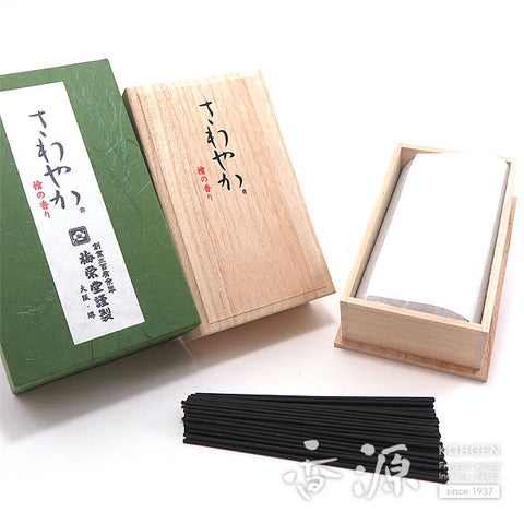 Baieido Incense Sticks, Sawayaka Hinoki Japanese Cypress, Large Box