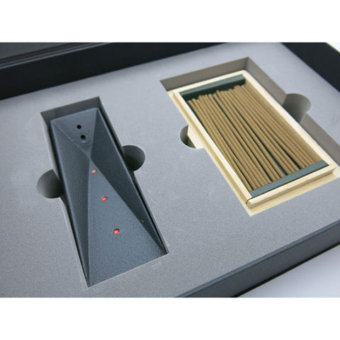 Baieido Kyara Incense & Nambu Ironware Holder Set “KYARA”