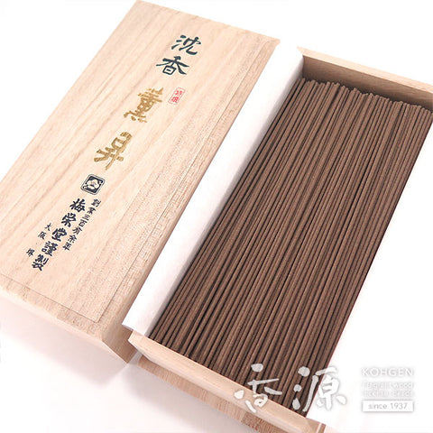 Baieido Incense Sticks, Jinkoh Kunsho, Agarwood, Large Box