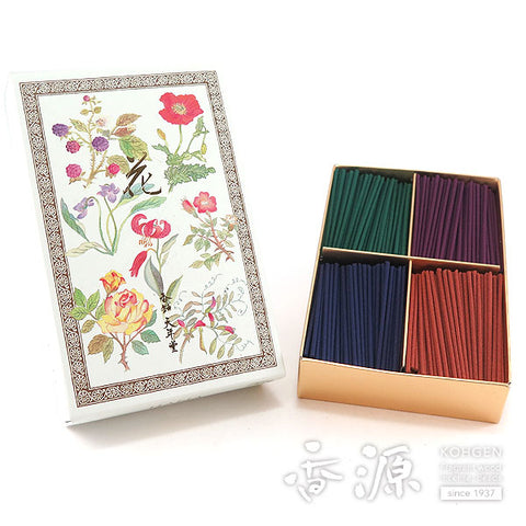 Tennendo Incense Sticks, Hana Flowers 4 floral scents