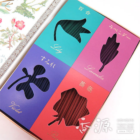 Tennendo Incense Sticks, Hana Flowers 4 floral scents
