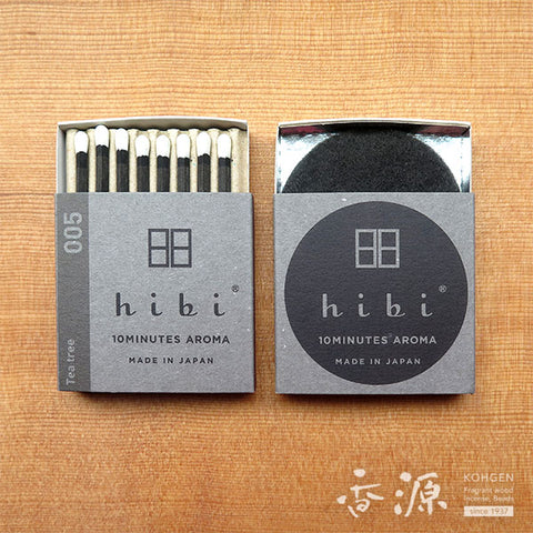 hibi incense match type. Tea tree 8 sticks with incense mat