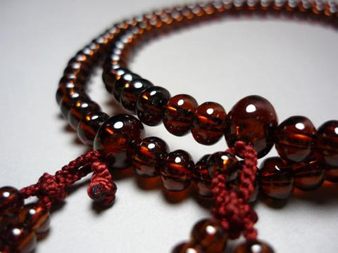 Women's African Garnet Prayer Beads, Universal Eight-Sect Style