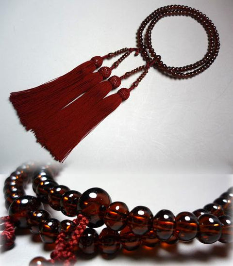 Women's African Garnet Prayer Beads, Universal Eight-Sect Style