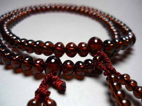 Women's African Garnet Prayer Beads, Universal Eight-Sect Style